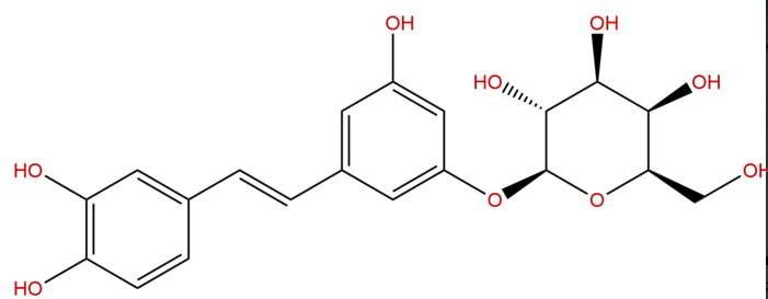 白皮杉醇葡萄糖苷 CAS：29884-49-9 中药对照品标准品