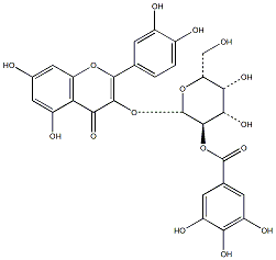 2”-O-没食子酰基金丝桃苷 CAS：53209-27-1 中药对照品 标准品