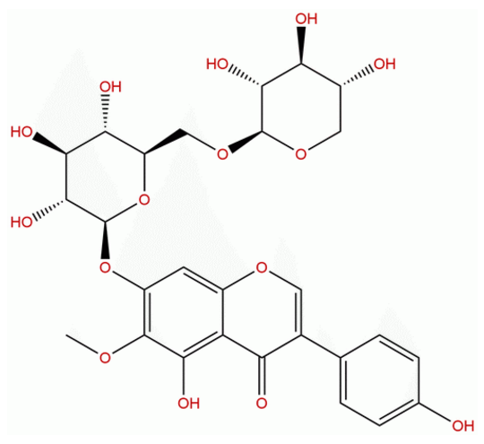 鸢尾黄素-7-O-木糖基葡萄糖苷  CAS：231288-19-0 中药对照品