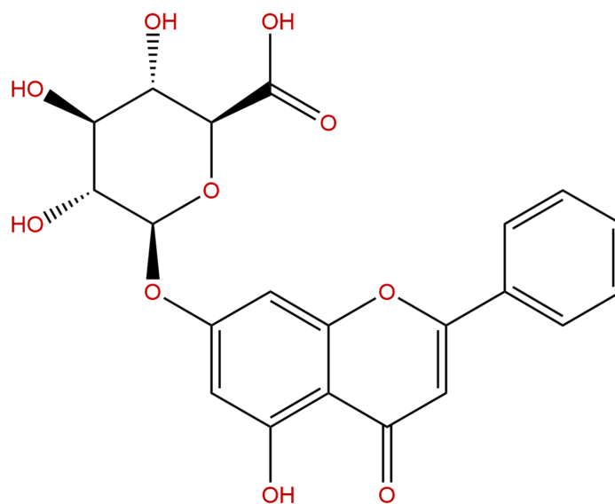 白杨素-7-O-葡萄糖醛酸苷 CAS : 35775-49-6 中药对照品 标准品