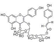 3-O-{2-O-[6-O-(对羟基-反-香豆酰)-葡萄糖基]-(1-2)鼠李糖基}山奈