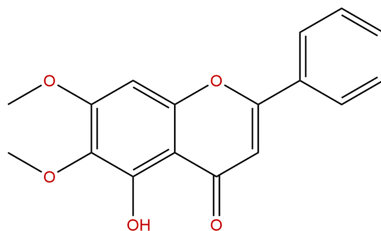 5-羟基-6,7-二甲氧基黄酮 CAS：740-33-0 中药对照品标准品