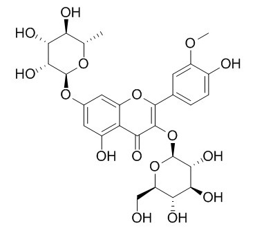异鼠李素-3-O-葡萄糖-7-O-鼠李糖苷 CAS：17331-71-4 中药对照品