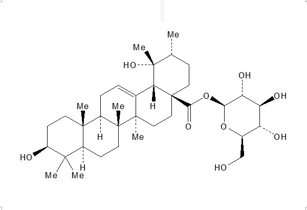 坡模酸-28-O-β-D-吡喃葡萄糖酯 CAS： 83725-24-0 中药对照品