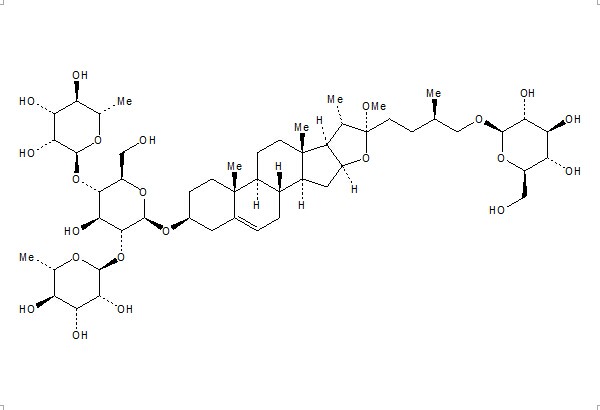 甲基原薯蓣皂苷 CAS： 54522-52-0 中药对照品标准品