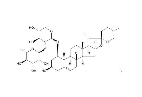 25(S)-鲁斯可皂苷元-1-O-α-L-吡喃鼠李糖基-(1→2)-β-D-吡喃木糖
