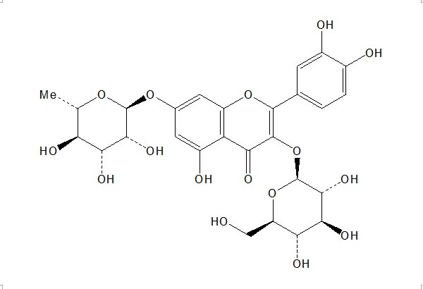 槲皮素-3-O-葡萄糖-7-O-鼠李糖苷 中药对照品 标准品