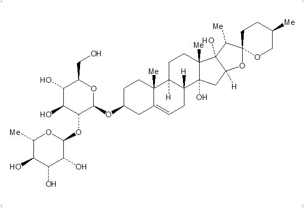 麦冬苷元-3-O-α-L-吡喃鼠李糖基（1→2）-β-D-吡喃葡萄糖苷