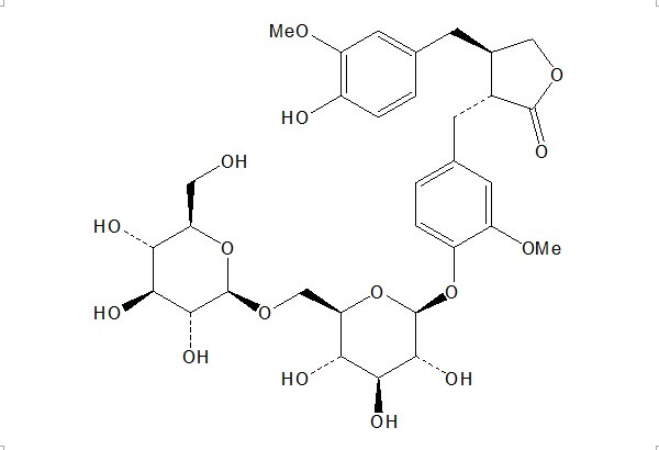 罗汉松树脂酚-4'-O-β-龙胆二糖苷 CAS：106647-14-7 中药对照品