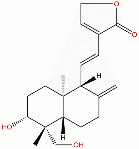 14-去氧-11,12-二去氢穿心莲内酯 CAS ：42895-58-9 中药对照品