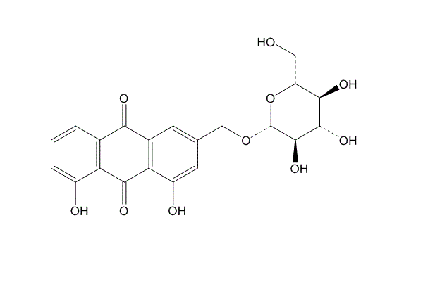 芦荟大黄素-3-（羟甲基）-O-β-D-葡萄糖苷 CAS：50488-89-6