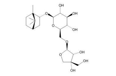 龙脑7-O-[β-D-呋喃芹菜糖基-(1→6)]-β-D-吡喃葡萄糖苷