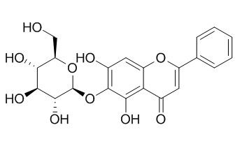 黄芩素 6-O-葡萄糖苷 CAS号：28279-72-3 对照品 标准品