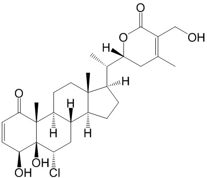 6α-chloro-5β-hydroxywithaferin A CAS号： 52329-20-1对照品标准品