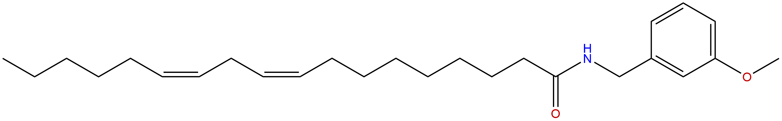 N-间甲氧基苄基-9顺，12顺-亚油酸酰胺 CAS号：883715-22-8 对照品