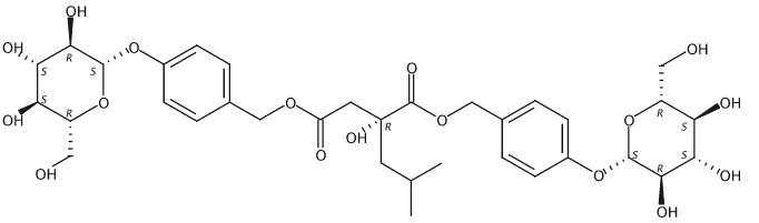 1,4-二[4-(葡萄糖氧)苄基]-2-异丁基苹果酸酯  58139-23-4