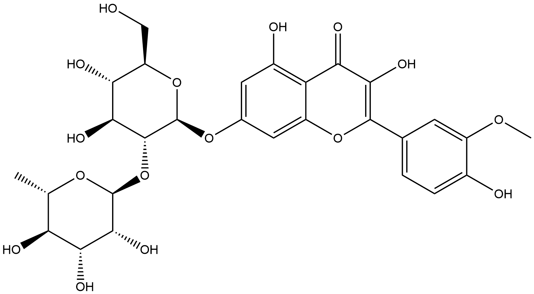 柽柳黄素 7-O-新橙皮糖苷 丨CAS No.28283-76-3